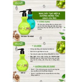 WAX dây tạo nếp tóc & dưỡng bóng tóc (dành cho nữ) M.Pros