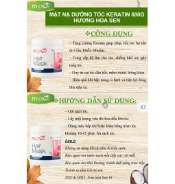 Mặt nạ dưỡng tóc KERATIN 600g hương hoa sen 