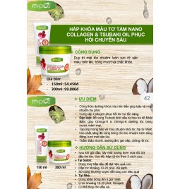 Hấp khóa màu tơ tằm NANO COLLAGEN & TSUBAKI OIL Phục hồi chuyên sâu