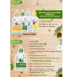 Mặt nạ cao cấp dưỡng trắng da dạng Túi M.Pros