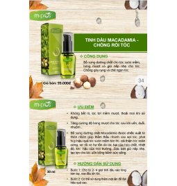 Tinh dầu MACADAMIA - Chống dối tóc M.Pros