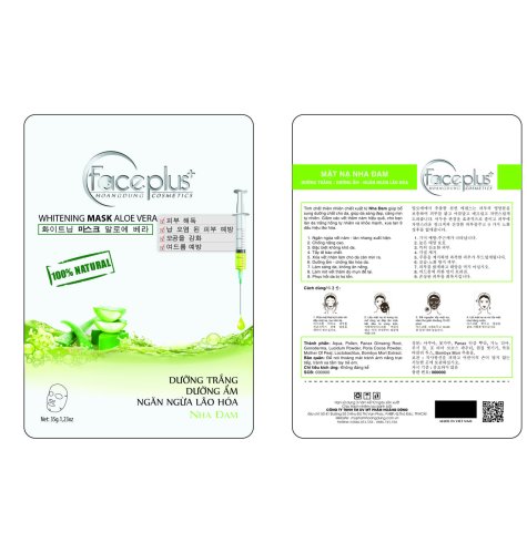 Mặt Nạ FACEPLUS+ Tinh Chất Nha Đam, Dưỡng Trắng – Dưỡng Ẩm – Ngăn Ngừa Lão Hóa