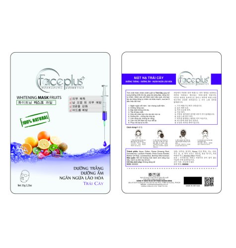 Mặt Nạ FACEPLUS+ Tinh Chất Trái Cây, Dưỡng Trắng – Dưỡng Ẩm – Ngăn Ngừa Lão Hóa