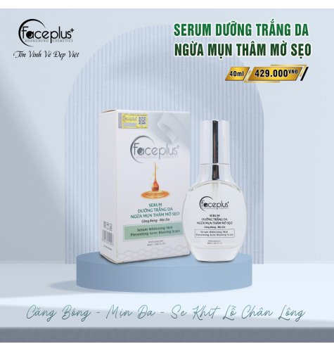 Serum FACEPLUS dưỡng trắng da ngừa mụn thâm mờ sẹo 