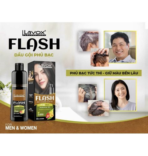 Dầu gội phủ bạc LAVOX FLASH Chai đủ màu