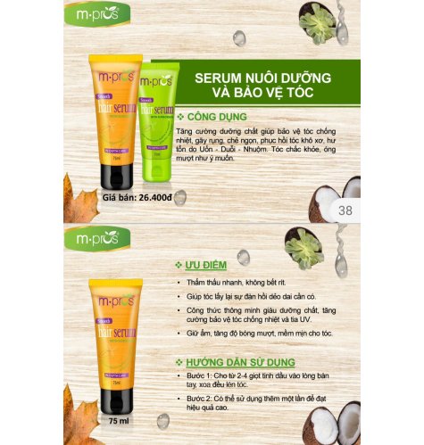 Serum nuôi dưỡng và bảo vệ tóc M.Pros