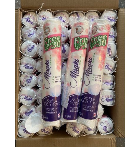 Bông tẩy trang MISAKI Nhật Bản (150pcs)